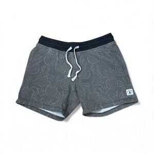 Chubbies Men's Size Small The Hazy Pineapples 7" Lounge Shorts Gray